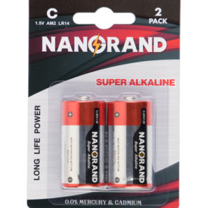 Piles C emballage de 2 piles